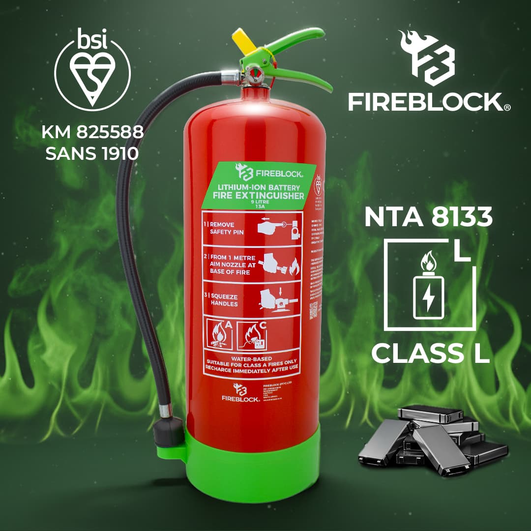 Lithium ion fire extinguisher 9L